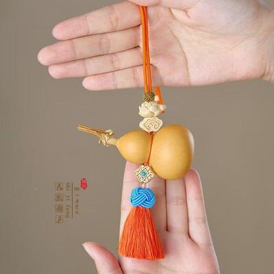 短吉红色流口苏门对TFD门葫芦挂饰天然开款口大门对客厅门国结挂