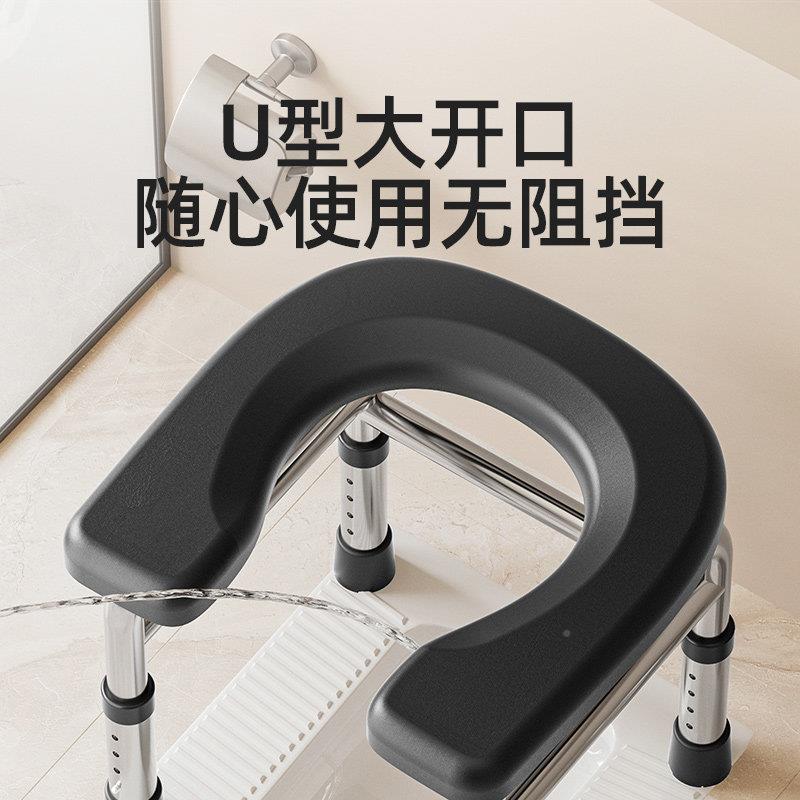 桶坐便凳用结实便坐椅蹲KLC厕改坐厕孕妇厕所椅子移动马老家人坐