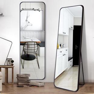 镜子落地全cyj 2302身镜卧生室挂墙全身镜女穿衣用家立ins风壁体