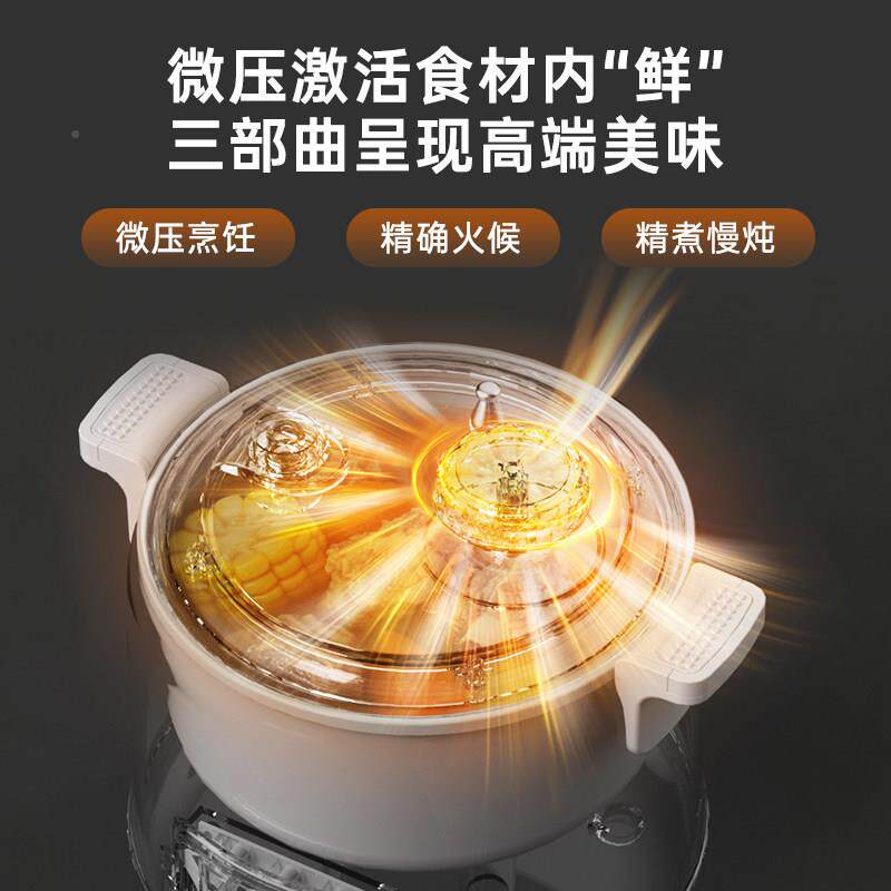 食小南瓜微压电煮锅一体锅电多功能宿饭舍小型一二人低糖家XM-203