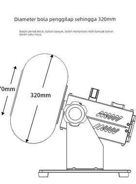 Auar衣i奥力商小型药滚BY-300用圆抛光丸糖机全自动包衣机抛光机