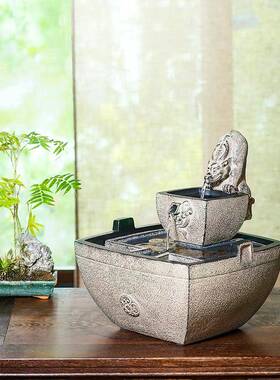 流汉房韵堂招财流水摆件客厅书茶室水器循水环中国风创意喷S113泉