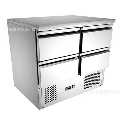 下置机组抽屉式冷藏工作台ome冰柜商用操作台风冷220V50hz冰箱