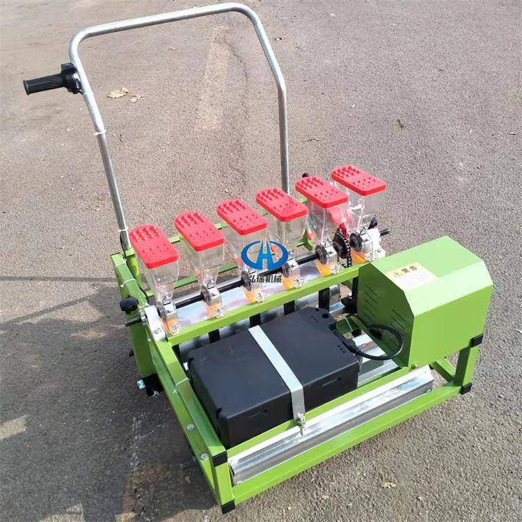 手推电动谷物精量播种机谷子药材萝卜精量播种机多行电动精播机