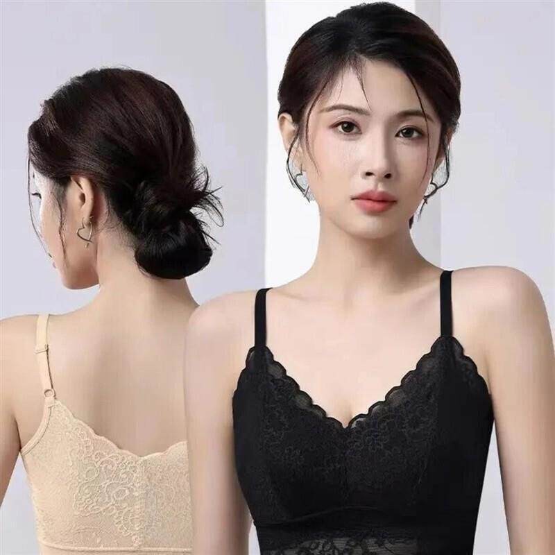 婧泉集品质养护文胸女背心带胸垫透气乳胶罩杯柔软亲肤百搭