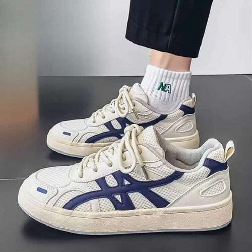 昭彩优品3春夏季透气网面低帮防滑休闲运动鞋学生系带厚底百搭
