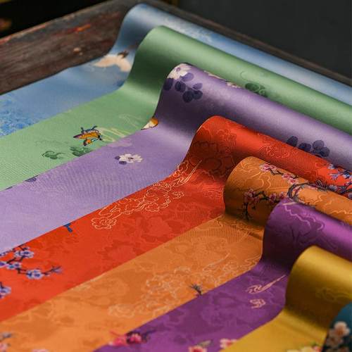 国风中式禅意桌旗防水茶席茶桌垫茶桌茶道桌席高端新中式绢纺布艺