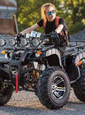 沙滩车四轮越野小摩托车汽油ATV电动山地成人全地形雪地沙滩车