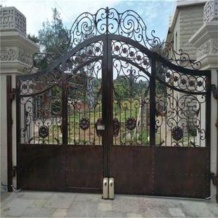 福建厦门 庭院门围墙大门铸铁大门别墅庭院铁艺门