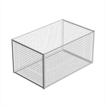 长方形铁丝收纳篮脏衣篮收纳筐定制镂空网格铁篮子大号铁艺宠物框