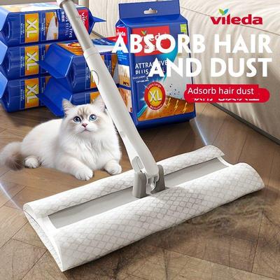德国Vileda静电除尘纸手洗平拖把家用一次性拖把拖把