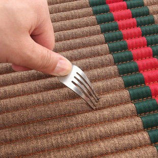 汽车坐垫单片四季通用无靠背亚麻三件防滑夏季前後排车座垫椅垫子