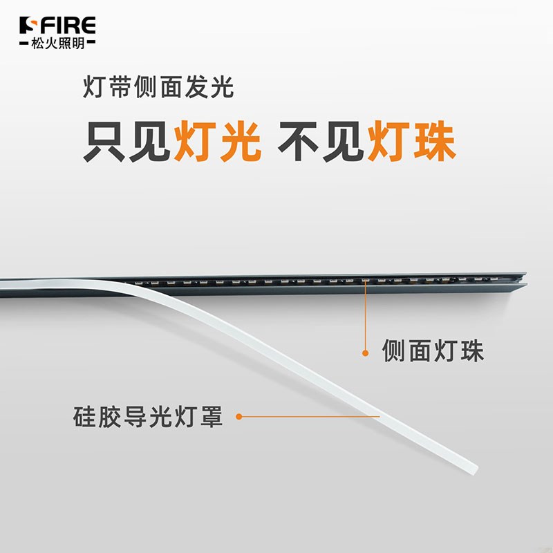 免槽超薄层板灯明装感应餐边柜灯带门即亮展示柜led灯条