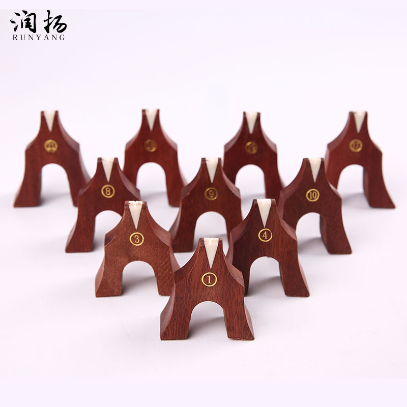 润扬古筝琴码实木2号全民乐通用码D调防滑标准型筝码