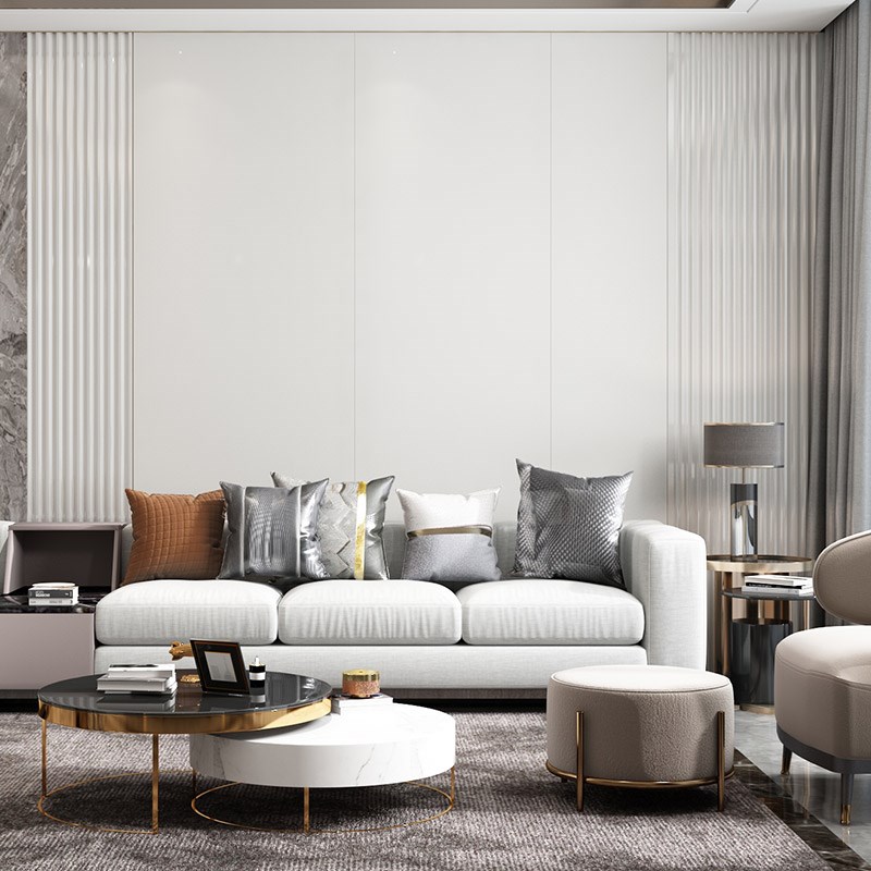 金牌衣柜护墙板背景墙集成墙板全屋定制电视客厅隐形门简约背景墙