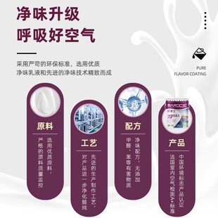 巴德士净味五合一乳胶漆室内墙家用墙面修复白色涂料自刷净味水漆