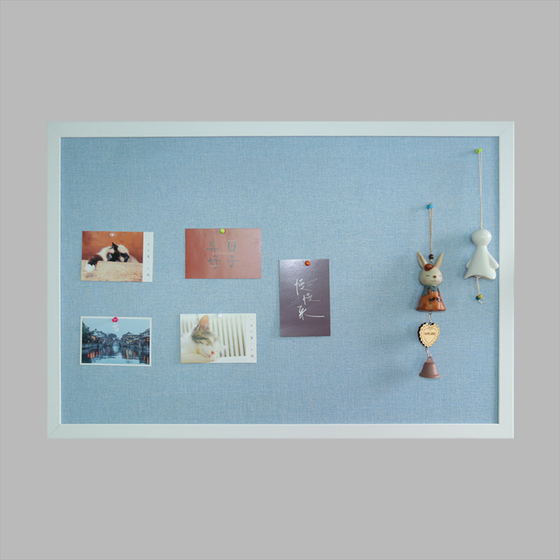 珍腾白色边框软木板照片墙留言板背景墙图钉公告栏水松板愿意板梦