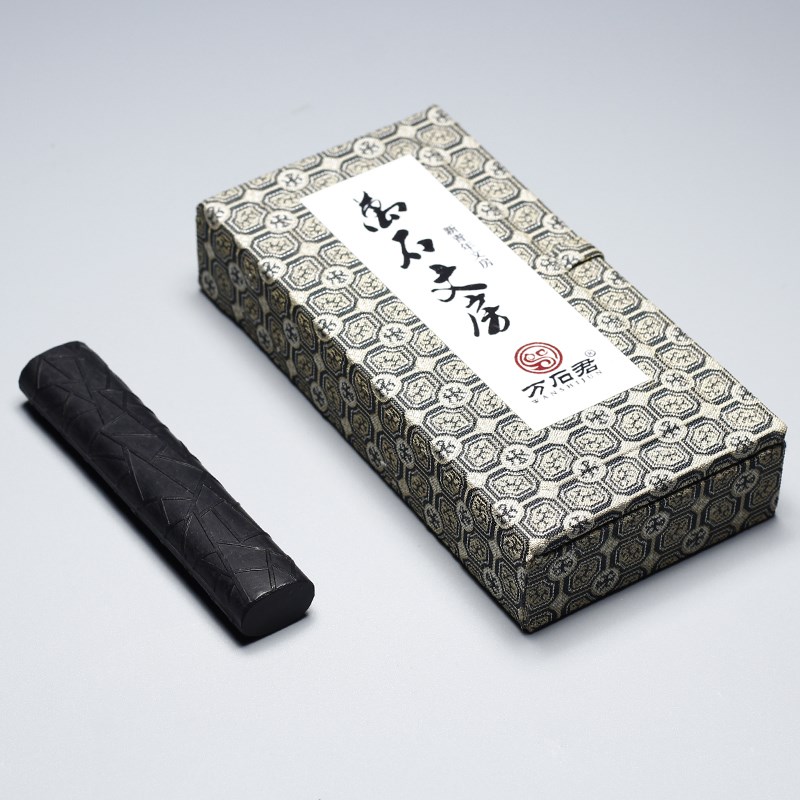 万石文房徽墨一两古法油烟墨条新青年文房作品级墨块文房四宝墨锭