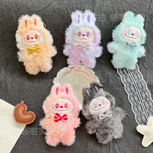 新款小兔子毛绒挂件钥匙扣挂链BUBU包包挂件玩偶蝴蝶结布布玩偶