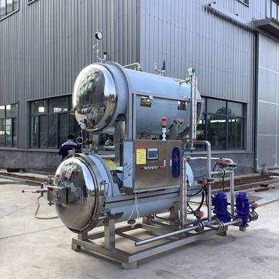 全自动真空包装肉类高温食品罐头杀菌釜巴氏杀菌鲜牛奶杀菌锅