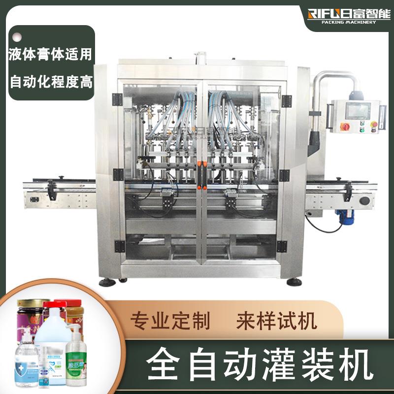 酱料灌装机免洗手凝胶膏体灌装线耗油花生油活塞定量灌装机厂家