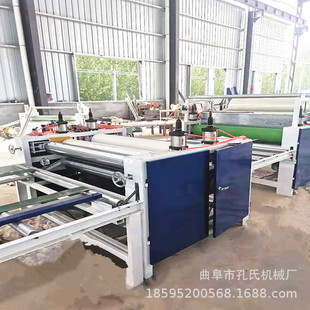 高分子pet膜热熔胶贴面机 木饰面全自动平贴机 双面涂胶PUR贴纸机