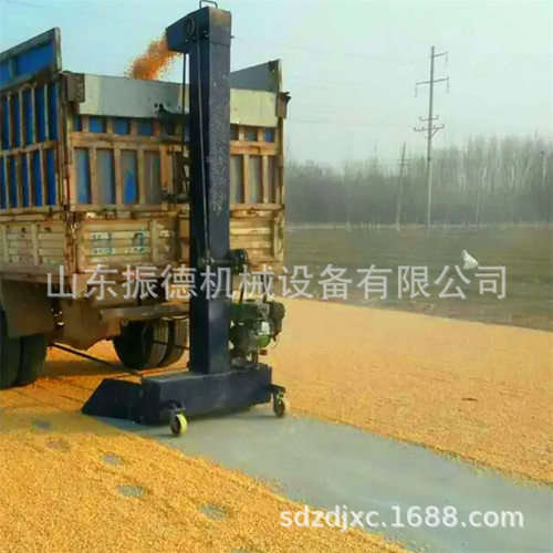 振德大豆马路上料机自吸式软管提升机车载小型马路上料机厂家