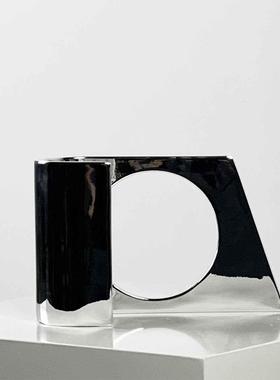 轻奢抽象艺术异形电镀创意摆件家居客厅高档装饰品软装摆设高级感