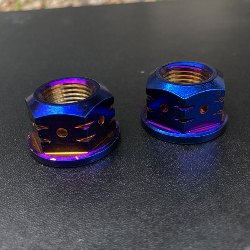 电动车改装件螺丝烧钛不锈钢螺母细牙电机全顺豫玛电机螺母M16M18