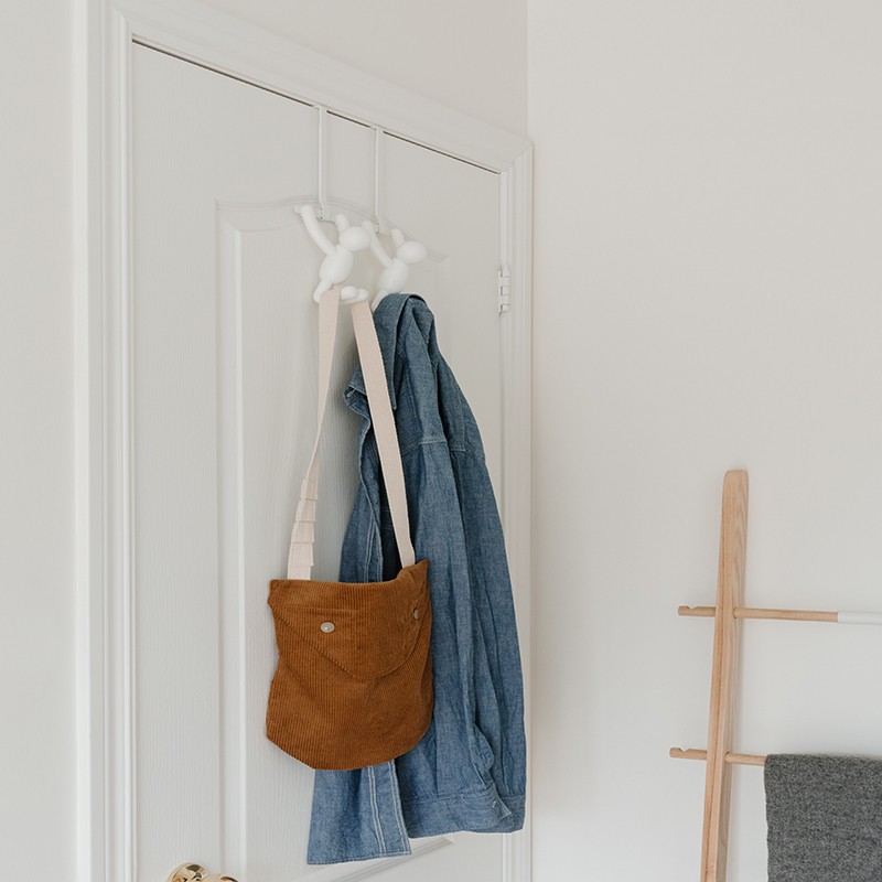 加拿大umbr伙伴挂衣钩门后衣架挂钩卧室上背后背式免钉打孔多层