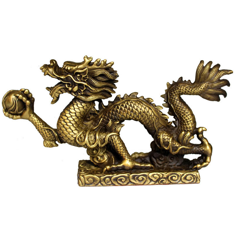 巩福海铜龙家居饰品铜龙办公室装饰品纯生肖龙工艺品铜龙