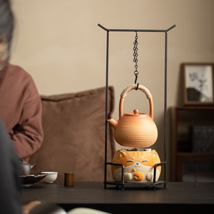 蕴华堂 围炉煮茶钩铁艺支架调节吊钩炭炉火炉架桌面煮茶自在钩