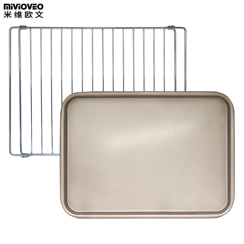 不沾平底烤盘适用海氏75L升C70/C75/C76电烤箱食物接油盘烤网架