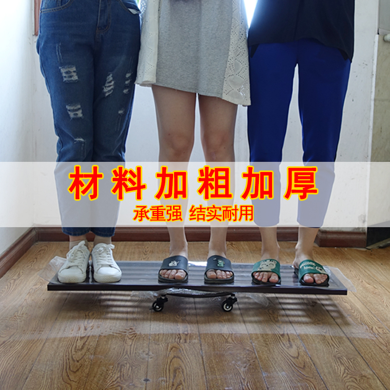 可万向轮花盆托盘铁艺客厅绿萝花架带滚轮底座托架阳台花盆架