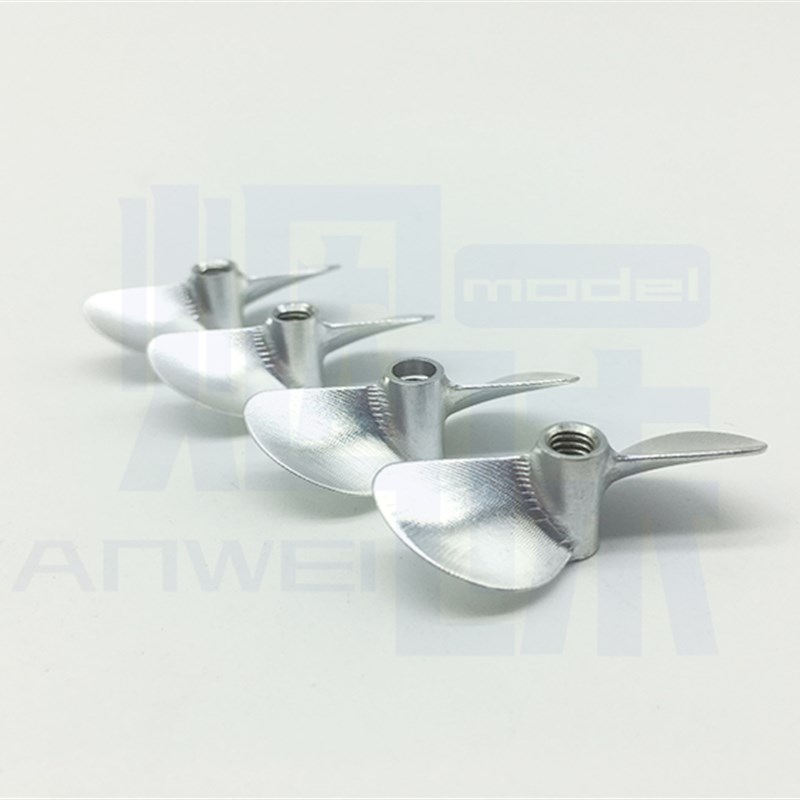 船模 无刷电船 ECO CNC铝合金75中心孔 M二叶 螺旋桨  27-2mm