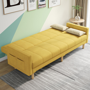 沙发床两用小户型出租屋科技布三沙发客厅