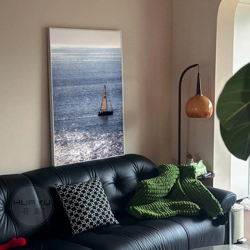 创意极简一帆风顺挂画