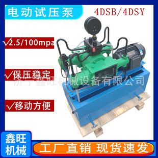鑫旺4DSY活塞式管道打压机4DSB电动试压泵全封闭管道四缸水压测试
