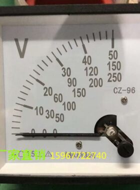 指针式同期同步电压表CZ-96 50V 150V 250V发电机并网整步表