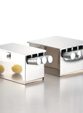 傅一刀加厚商用刀箱厨房餐厅学校刀架盒不锈钢三四五格带盖刀盒