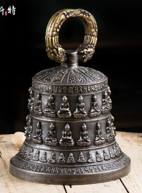 金刚铃居家供具尼泊尔手工艺品铜八吉祥惊鸟铃挂饰风铃挂钟