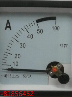 交流电流表72T1-50/5A 50A 75A 100A 150A 200A 250A 300A 72T1-A