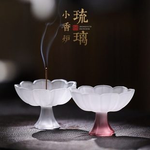 琉璃香炉家用室内线香香插檀香熏香炉香座插香底座茶桌线香炉摆件