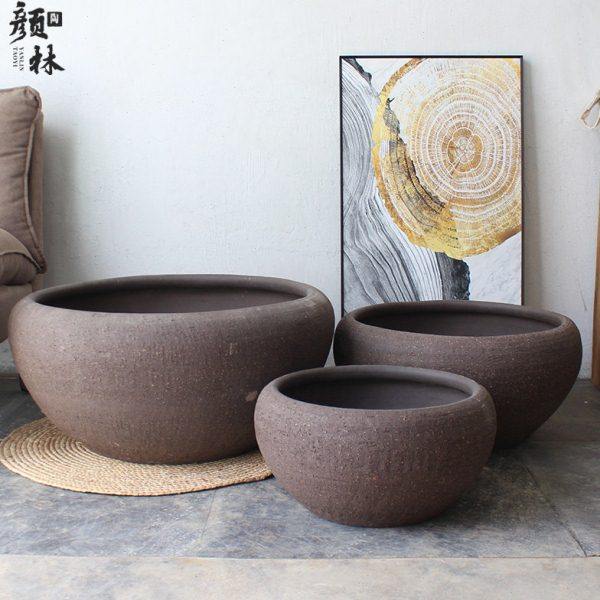 水养盆椭圆盆收口花盆睡莲鱼盆浅盆缸花钵大口盆矮花碗盆拼盘大盆,家居饰品,花盆,淘宝优惠券,粉丝福利购,淘宝优惠卷