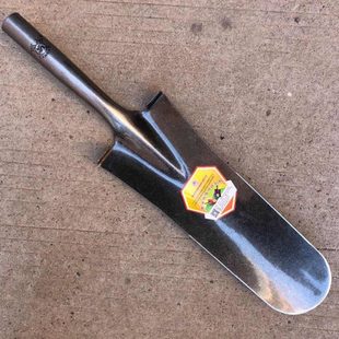 出口窄口木柄加长高碳钢沟渠铲挖树锹便携手持赶海深挖锹铁锹农用