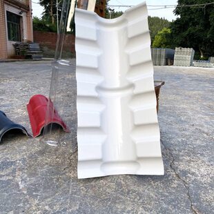 合成树脂瓦正脊瓦屋顶脊梁瓦片 仿古塑料瓦配件围墙瓦