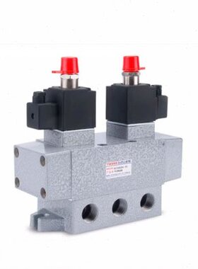 双电控电磁阀K35D2H-6 8 10 15 20 25滑阀三位五通气动换向阀老阀