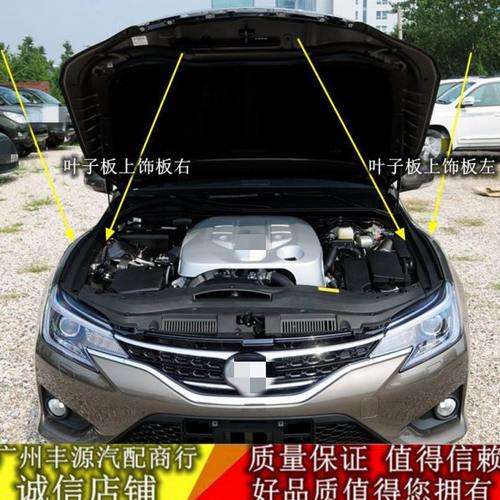 适用05-09-10- 16年款锐志前叶子板上护板 翼子板上盖饰板胶条