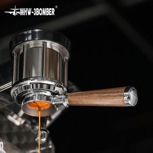 MHW-3BOMBER轰炸机无底手柄 51/54/58mm意式咖啡机改装无底木把手