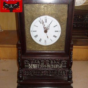 机械座钟 纯铜座钟 红木座钟南京钟双铃730mm高 欧式 昱轩钟表